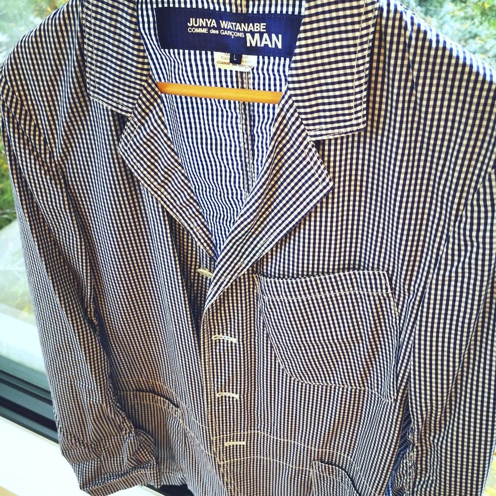 Vintage Junya Watanabe Comme des Garcons Men's Check Shirt-Jacket